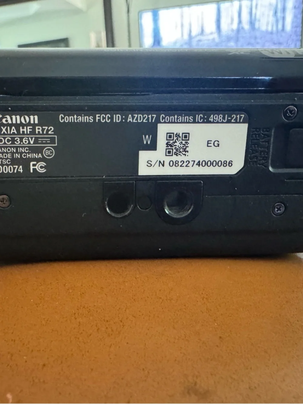Canon VIXIA HF R72 Series Camcorder in Black